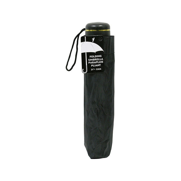 Hospitality Emporium 21" Foldable Umbrella Color Black Packing 12's/Box